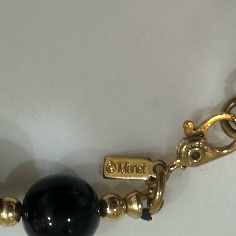 Monet Black and Gold Multi-Strand Necklace Set - Picture 8 of 16